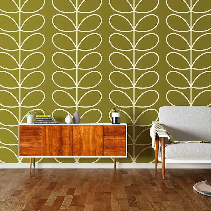 Orla Kiely Giant Linear Stem Seagrass Wallpaper