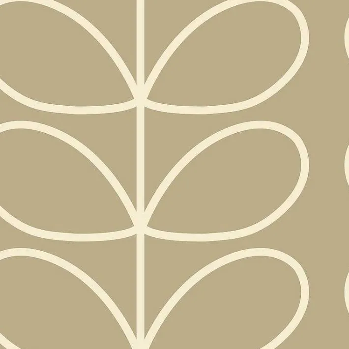 Orla Kiely Giant Linear Stem Stone Wallpaper