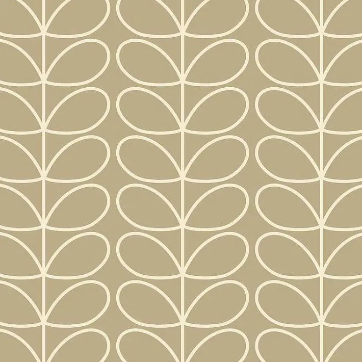 Orla Kiely Linear Stem Stone Wallpaper