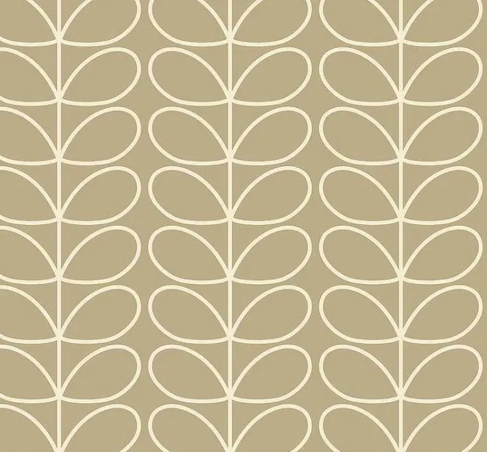 Orla Kiely Linear Stem Stone Wallpaper