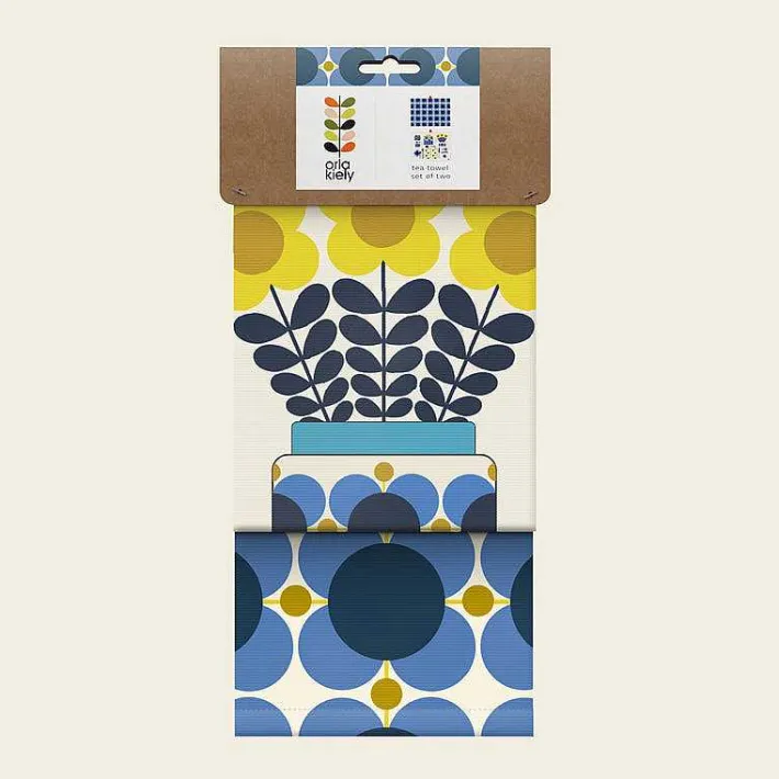 Orla Kiely Set Of 2 Tea Towels