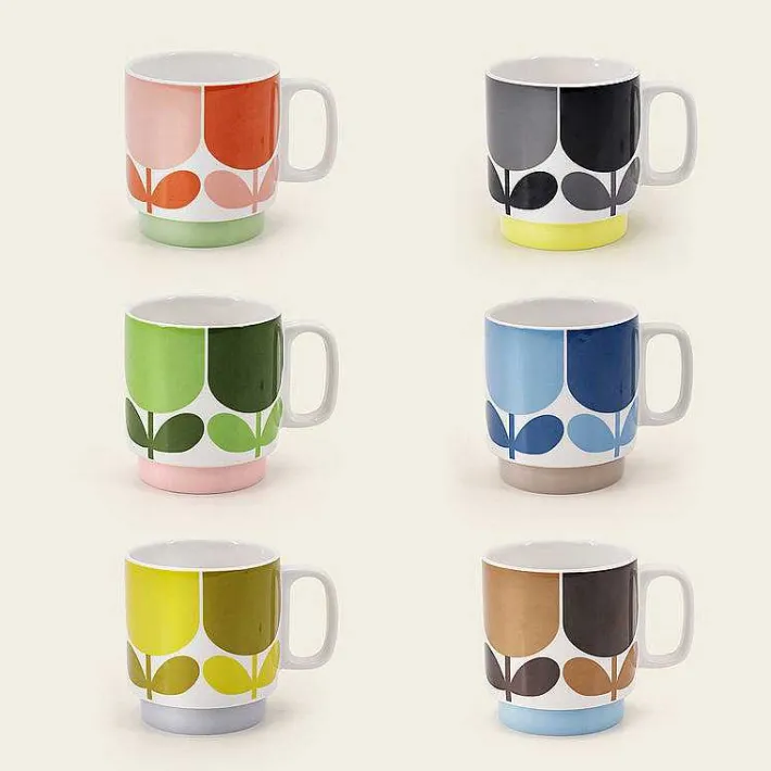 Orla Kiely Stackable Mug Set Of 6