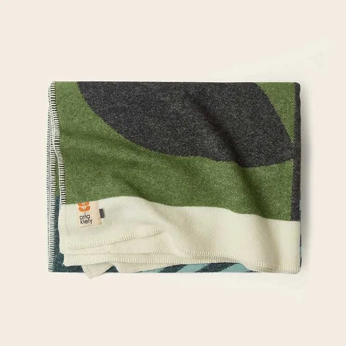 Orla Kiely Wool Jacquard Blanket