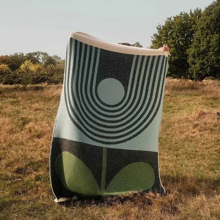 Orla Kiely Wool Jacquard Blanket